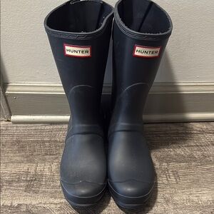 Hunter Navy Blue Rainboots